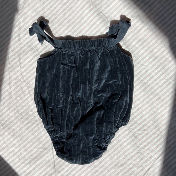 Tia Cibani Velvet Elephant Romper RUCHED SAC ROMPER - Picture 6 of 6